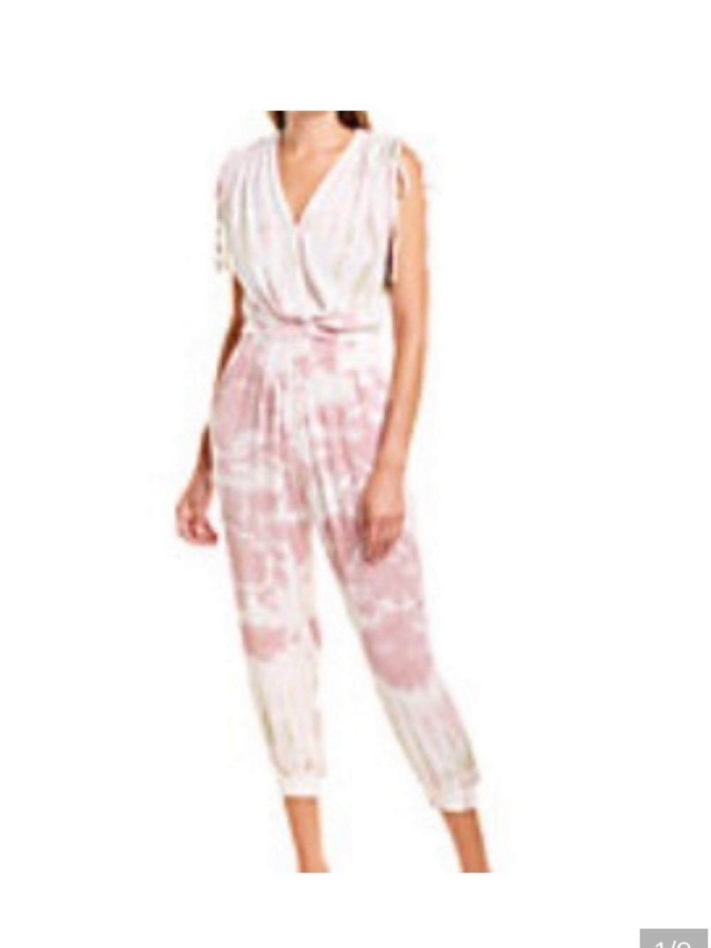 Vintage Havana Pink & Olive Tie-Dye Jumpsuit, Small - Picture 7 of 7
